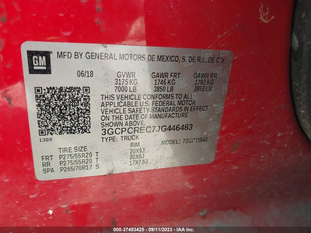 Chevrolet Silverado 1500 Lt 2018 3GCPCREC7JG446463 Image 9