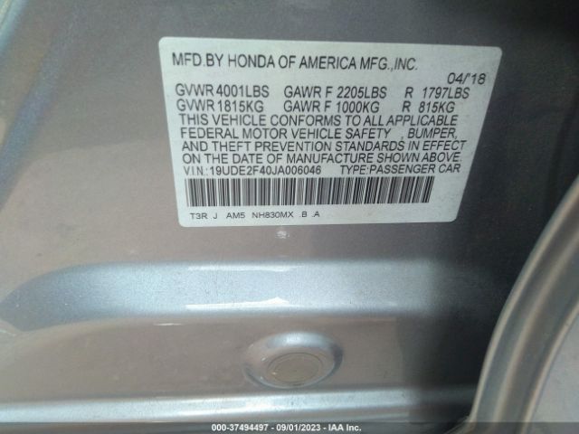 19UDE2F40JA006046 Acura Ilx Special Edition