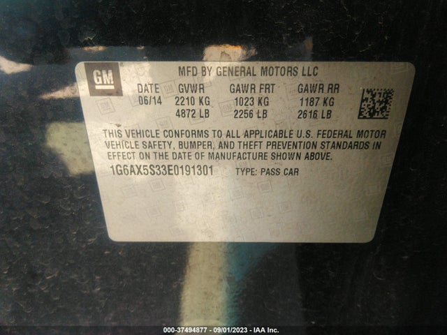 1G6AX5S33E0191301 Cadillac Cts Sedan Luxury Awd