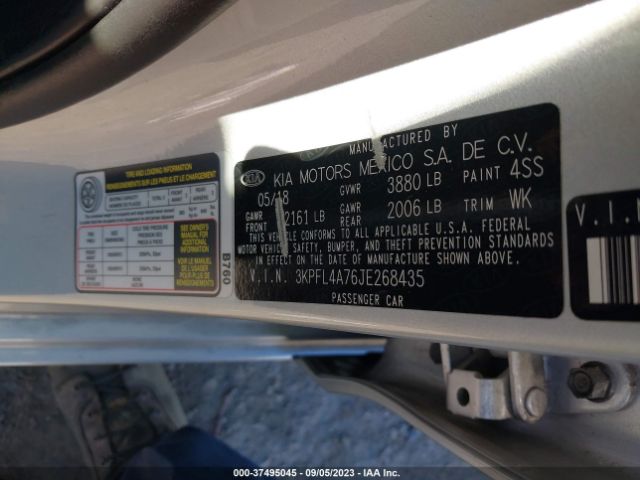 3KPFL4A76JE268435 KIA FORTE LX