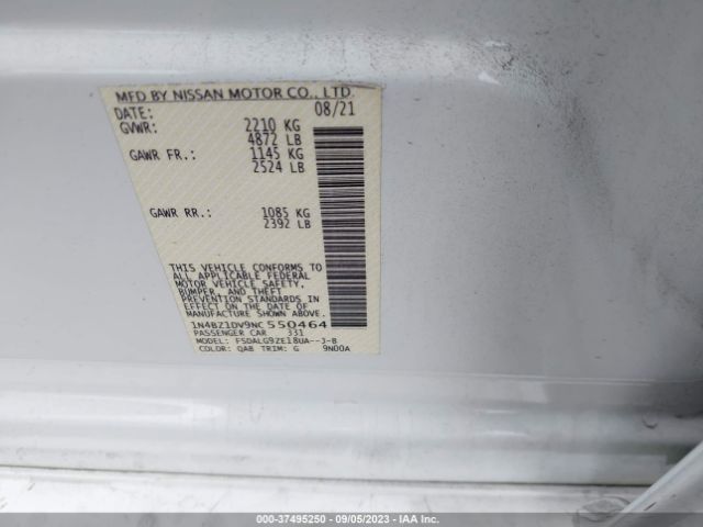 1N4BZ1DV9NC550464 Nissan Leaf Sl Plus