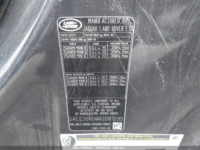 Land Rover Defender X-dynamic Se 2022 SALE26RU6N2081292 Image 9