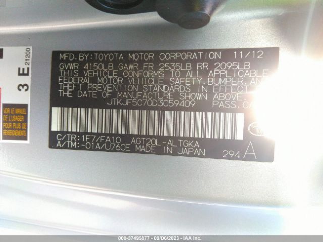 JTKJF5C70D3059409 Scion TC