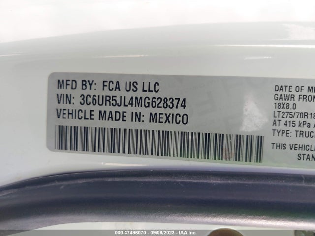 3C6UR5JL4MG628374 RAM 2500 Big Horn