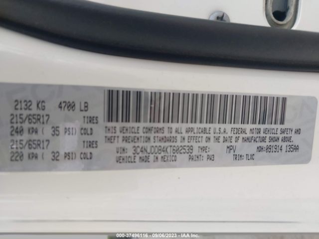3C4NJDDB4KT602539 Jeep Compass Trailhawk