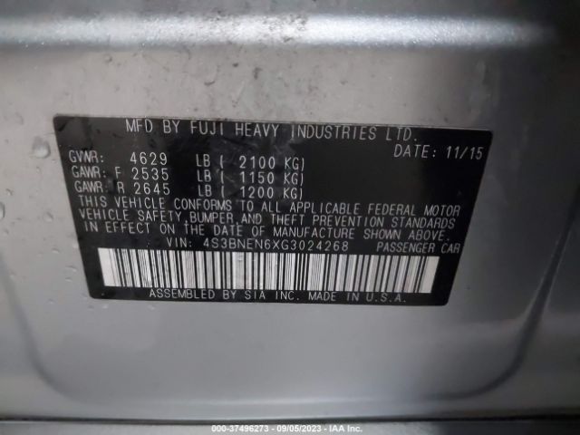 4S3BNEN6XG3024268 Subaru Legacy 3.6r Limited