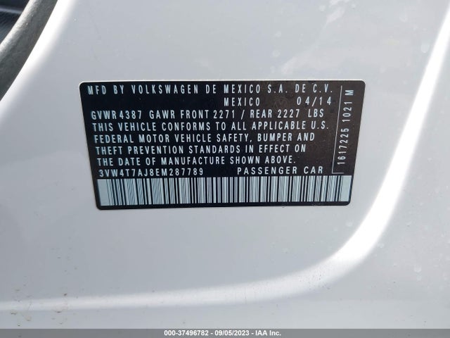 3VW4T7AJ8EM287789 Volkswagen Jetta Sedan Gli Edition 30 W/nav