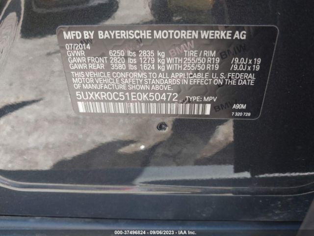 5UXKR0C51E0K50472 BMW X5 Xdrive35i