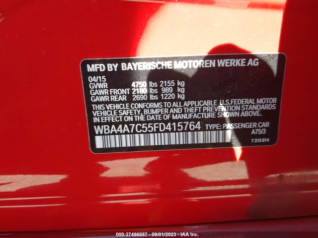 WBA4A7C55FD415764 BMW 4 Series 428i Xdrive