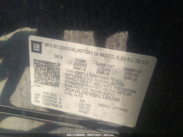GMC Terrain Slt 2019 3GKALPEV1KL188269 Image 9