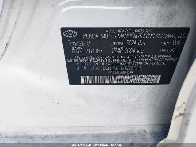 Hyundai ELANTRA SEL 2020 5NPD84LF6LH509583 Image 15