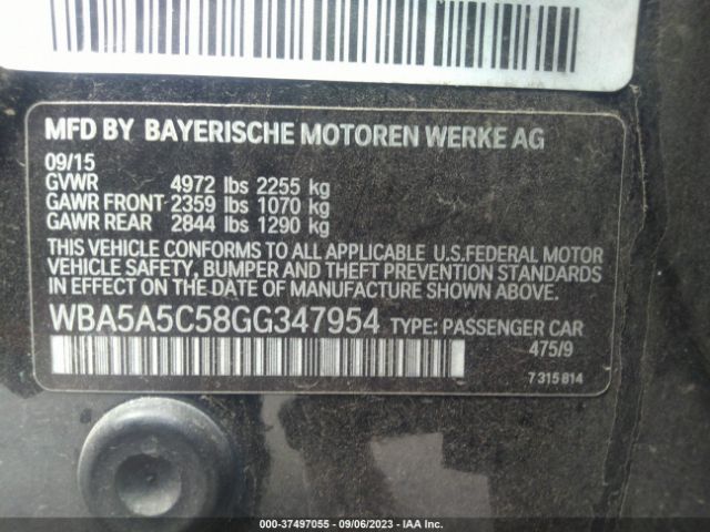 WBA5A5C58GG347954 BMW 5 Series 528i