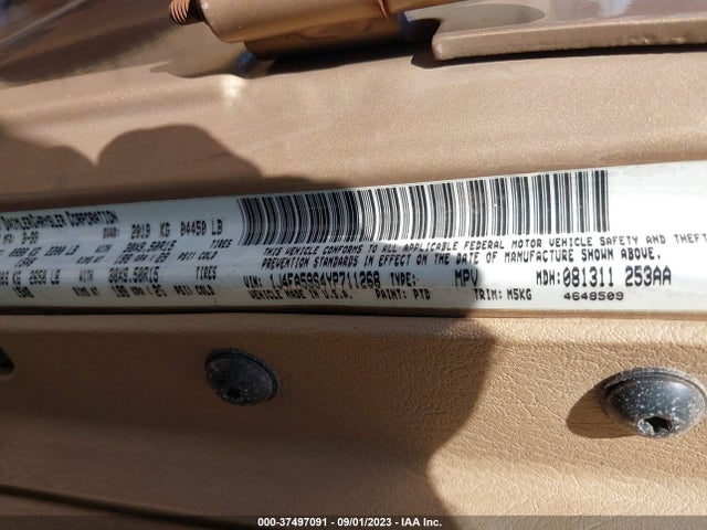 2000 JEEP WRANGLER SAHARA VIN: 1J4FA59S4YP711268
