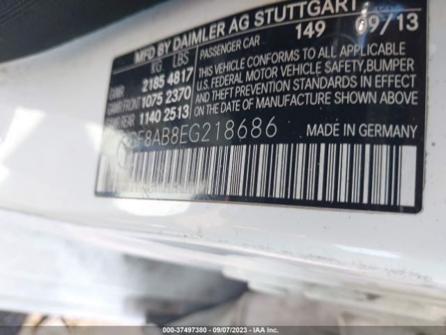 WDDGF8AB8EG218686 Mercedes-Benz C-class C 300