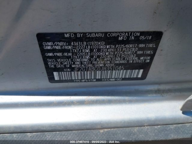 JF2GTABC0JH351045 Subaru Crosstrek Premium