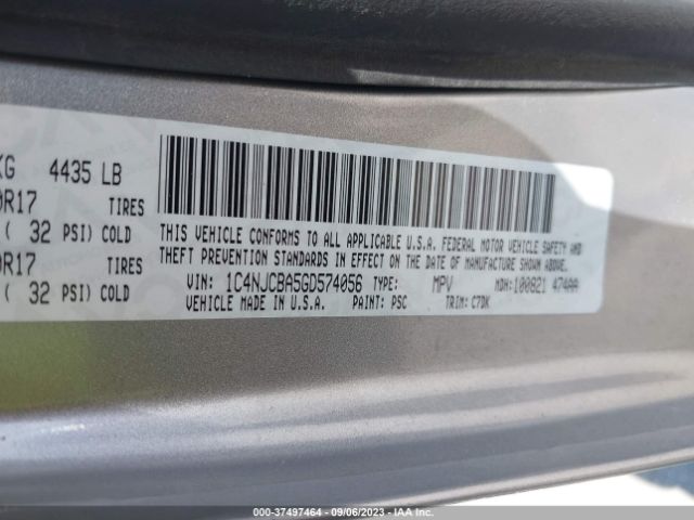 1C4NJCBA5GD574056 Jeep Compass Sport