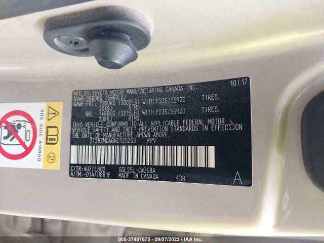 2T2BZMCA6HC125253 Lexus Rx Rx 350