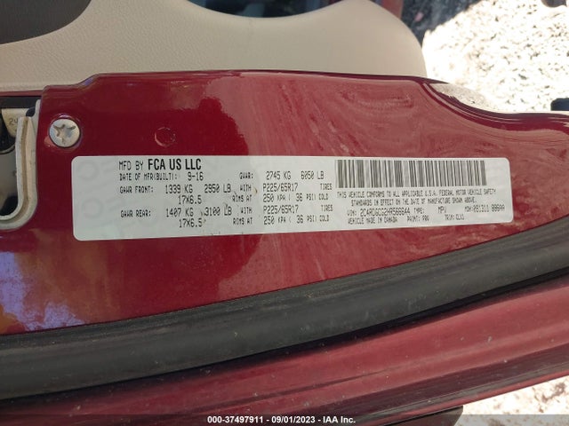 Dodge Grand Caravan Sxt 2017 2C4RDGCG2HR566644 Image 9