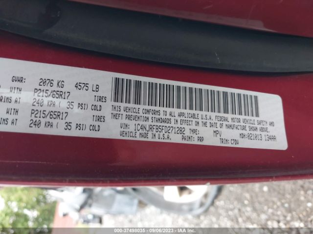 1C4NJRFB5FD271282 Jeep Patriot Latitude