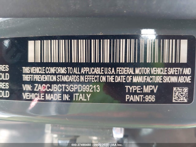 ZACCJBCT3GPD99213 Jeep Renegade Trailhawk