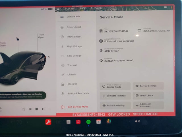 2022 Tesla 3, VIN: 5YJ3E1EB8NF341542