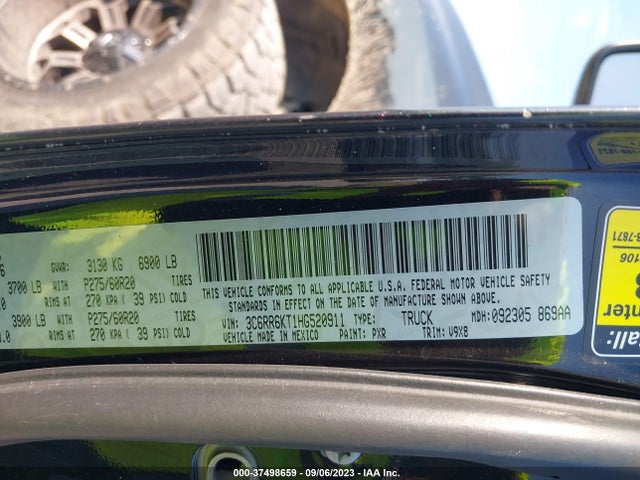 RAM 1500 Express 2017 3C6RR6KT1HG520911 Image 9