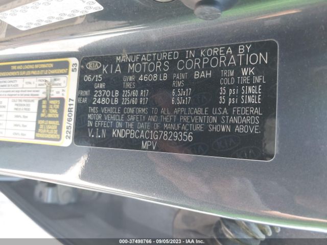 KNDPBCAC1G7829356 KIA Sportage Lx