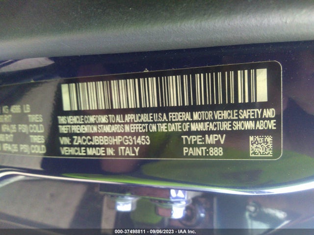 ZACCJBBB9HPG31453 Jeep Renegade Latitude