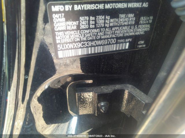 5UXWX9C33H0W69700 BMW X3 Xdrive28i