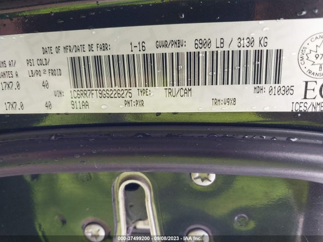 RAM 1500 St 2016 1C6RR7FT9GS226275 Image 9