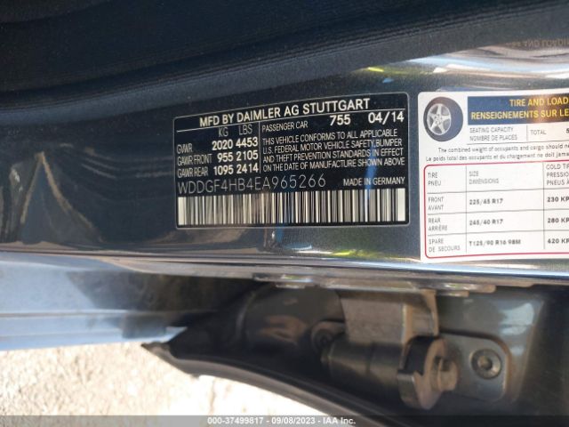 WDDGF4HB4EA965266 Mercedes-Benz C-class C 250 Sport