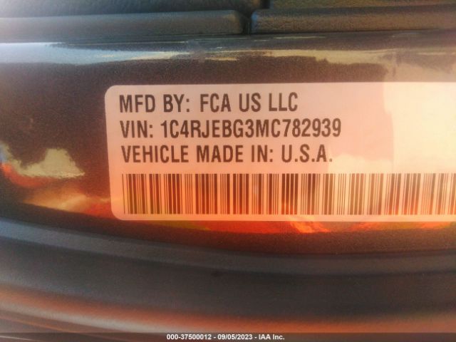 1C4RJEBG3MC782939 Jeep Grand Cherokee Limited