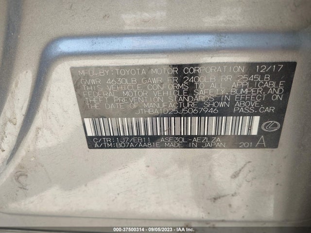 JTHBA1D25J5067946 Lexus Is Is 300
