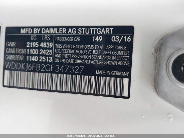 WDDKJ6FB2GF347327 Mercedes-Benz E-class E 400
