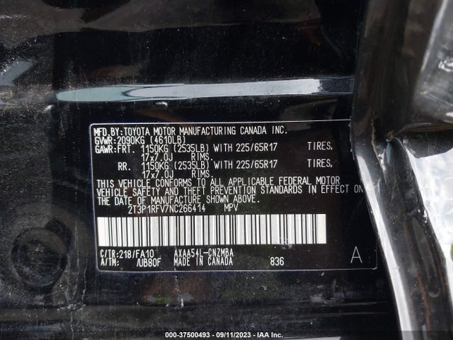 Toyota Rav4 Xle 2022 2T3P1RFV7NC266414 Image 9
