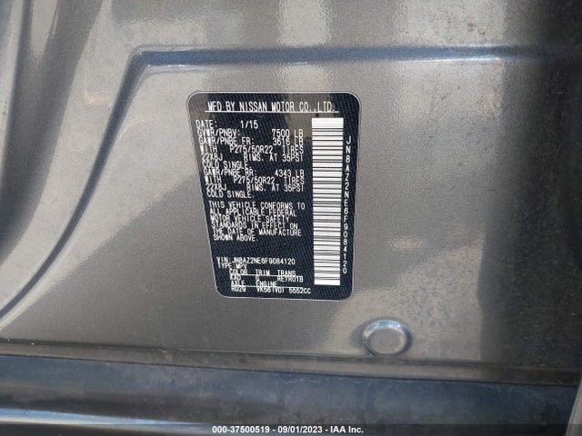 Infiniti QX80 2015 JN8AZ2NE6F9084120 Image 9