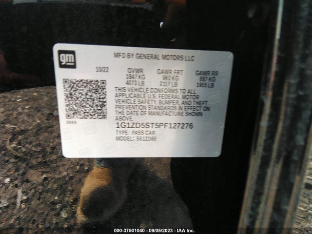 Chevrolet MALIBU LT 2023 1G1ZD5ST5PF127276 Image 9