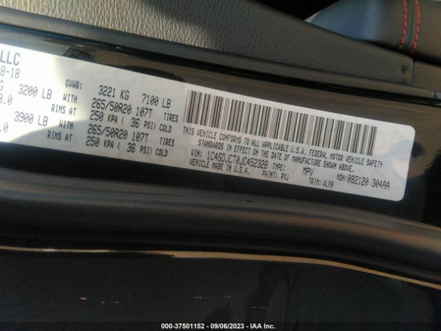 2018 DODGE DURANGO 1C4SDJCT0JC452328 Photo 8