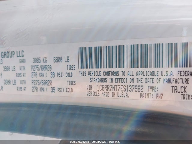 1C6RR7NT7ES137982 RAM 1500 Laramie