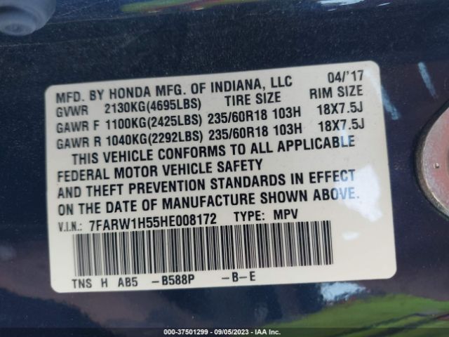 7FARW1H55HE008172 Honda CR-V EX