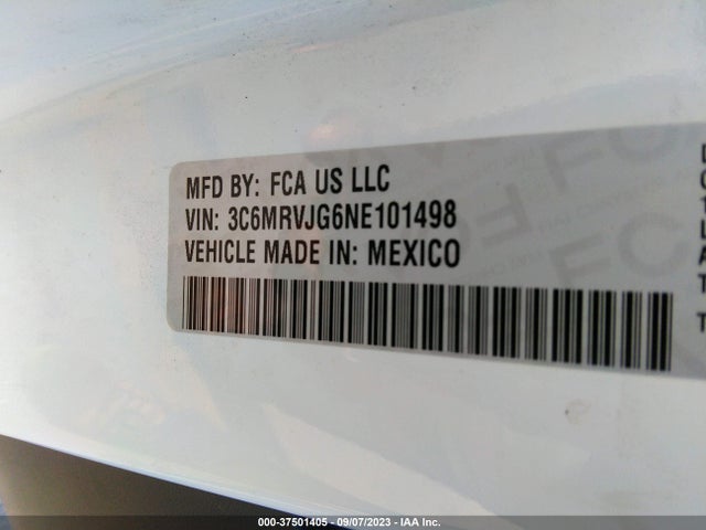 RAM Promaster Cargo Van 2022 3C6MRVJG6NE101498 Image 9