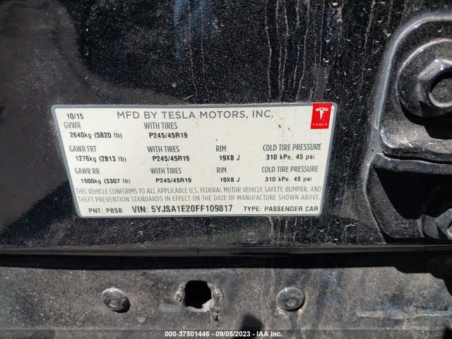 5YJSA1E20FF109817 Tesla Model S 85d/70d/90d/p90d