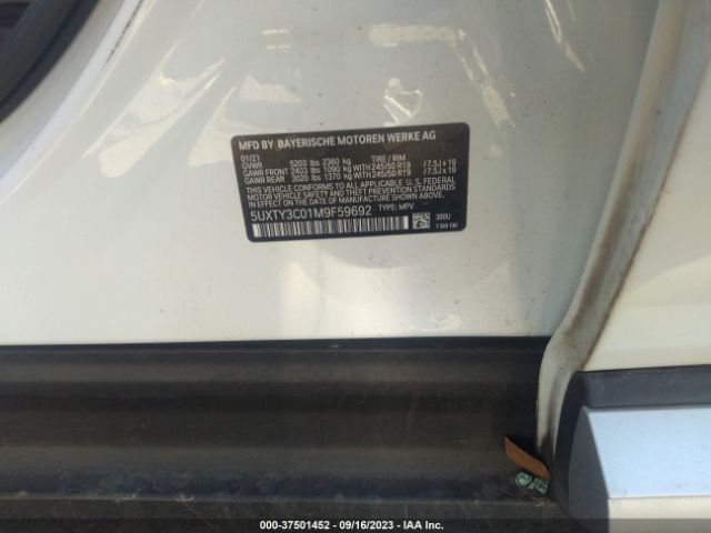 5UXTY3C01M9F59692 BMW X3 Sdrive30i