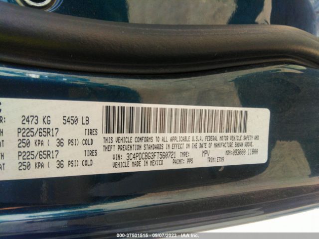 3C4PDCBG3FT560721 Dodge Journey Sxt
