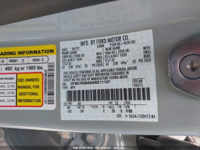 3FMCR9B66NRE11107 Ford Bronco Sport Big Bend