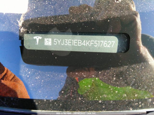 5YJ3E1EB4KF517627 Tesla Model 3 Long Range/performance