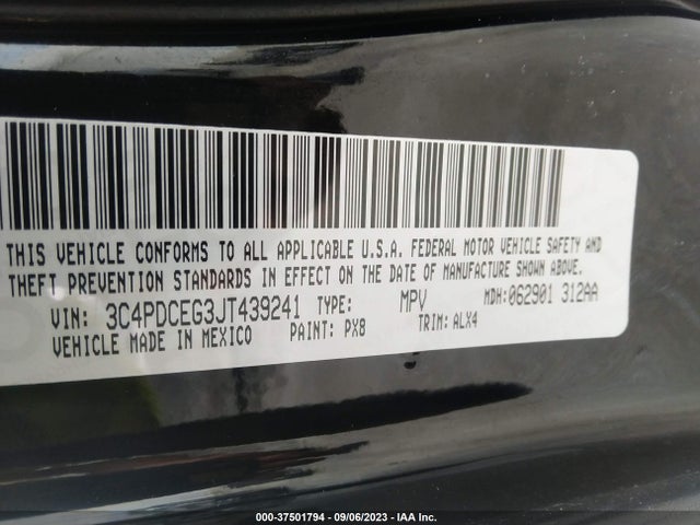 Dodge JOURNEY GT 2018 3C4PDCEG3JT439241 Image 16