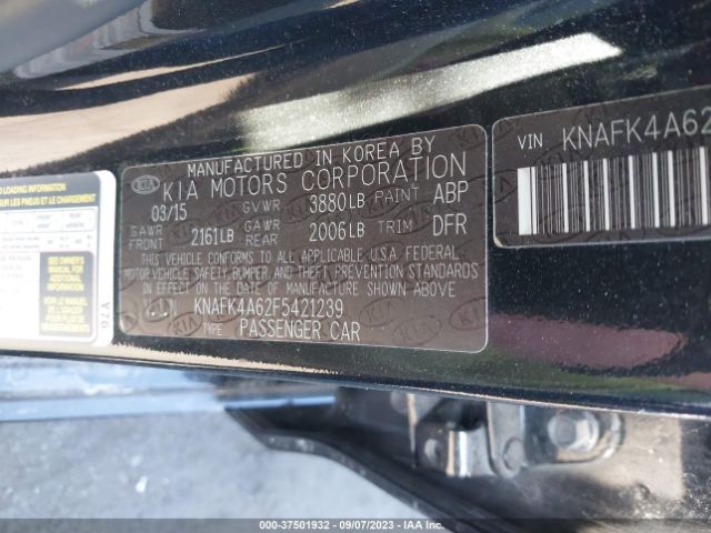 KNAFK4A62F5421239 KIA FORTE LX