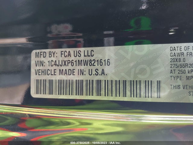 1C4JJXP61MW821616 Jeep Wrangler 4xe Unlimited Sahara