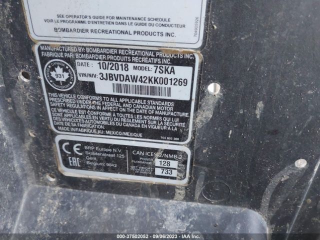 2019 CAN-AM MAVERICK X3 3JBVDAW42KK001269 Photo 9